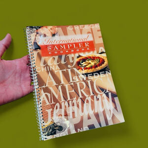 1988 The International Sampler Cookbook, Spiral Bound